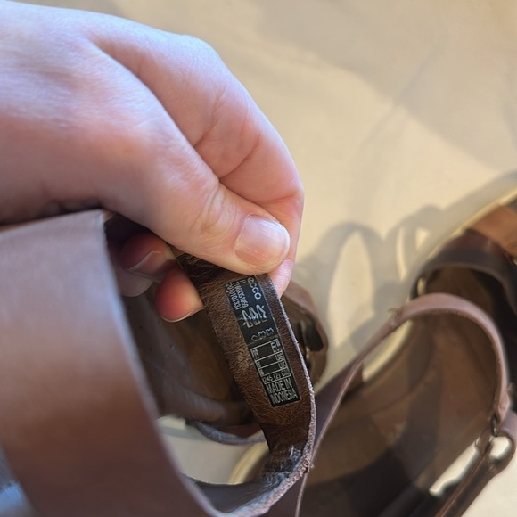 Ecco Women's‎ Felicia Brandy Coffee Mahogany Leather Sandal size 8 - Picture 7 of 7